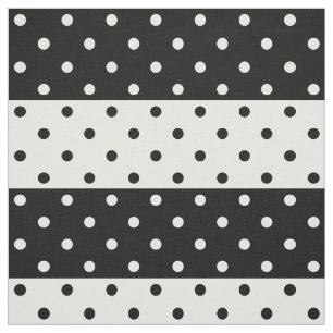 Monochrome Polka Dots Fabric