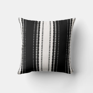 Monochrome Pulse Throw Pillow