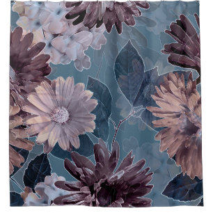 Monochrome Purple: Floral Watercolor Seamless