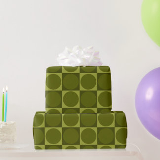 monochrome, retro, green, vintage, 70s wrapping paper