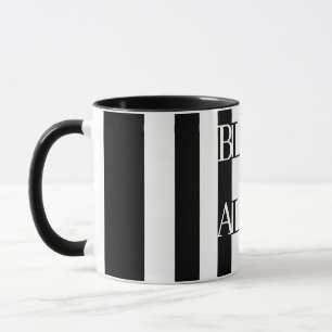 Monochrome Reverie of the Infinite Black‑and‑White Mug