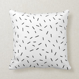 Monochrome | Reversible Black & White Sprinkles Throw Pillow