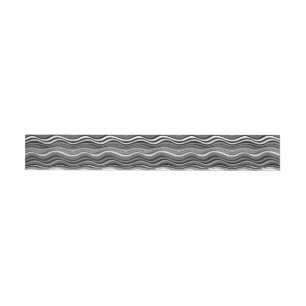 Monochrome Ripples Pattern Wrap Around Label