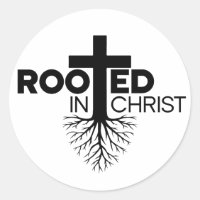 Monochrome Rooted In Christ Christian Bible Verse