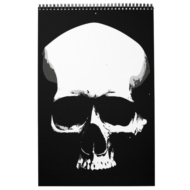Monochrome Skull Art Calendar (Cover)