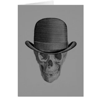 Monochrome Skull Derby Hat
