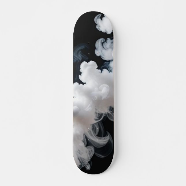 Monochrome Smoke Cloud Skateboard (Devant)