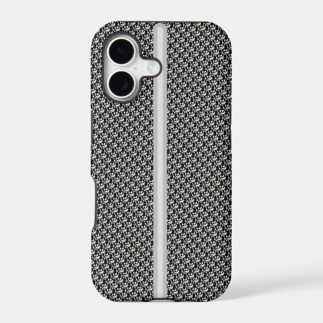 Monochrome Sophistication: Modular Noir Pattern Pr (Verso)