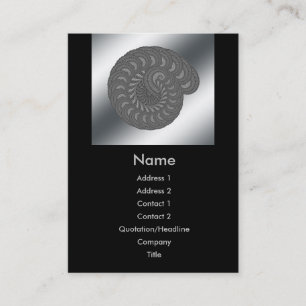 Monochrome Spiral Graphic. Business Card