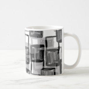 Monochrome Squares Coffee Mug