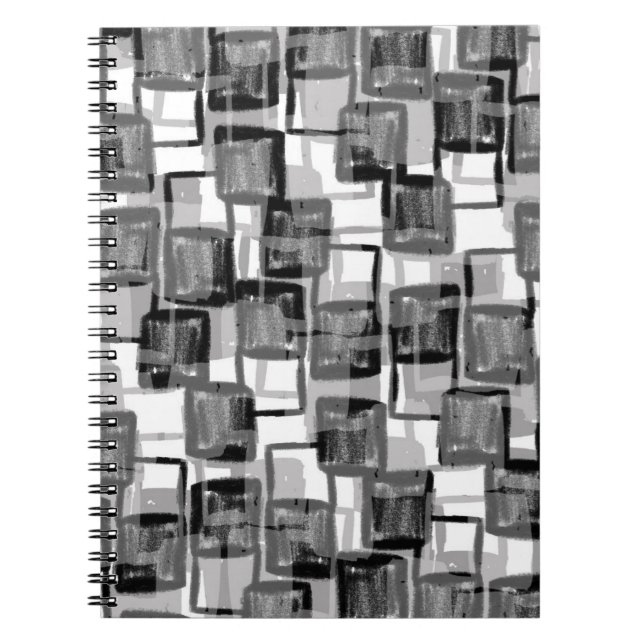 Monochrome Squares Notebook (Front)