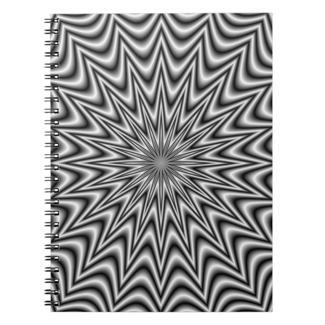 Monochrome Star Notebook (Front)