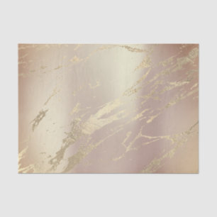 Monochrome Stone Copper Rose Gold Metallic Marble Tissue Paper