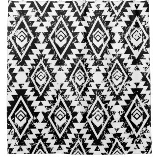 Monochrome tribal ethnic seamless pattern