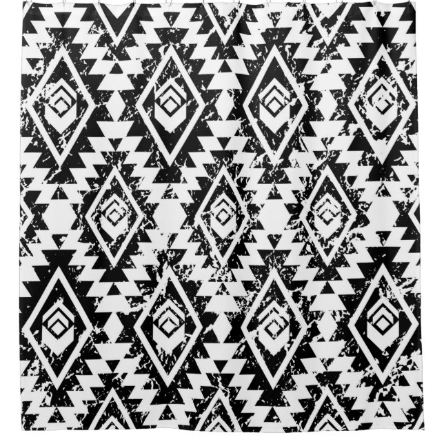 Monochrome tribal ethnic seamless pattern (Front)