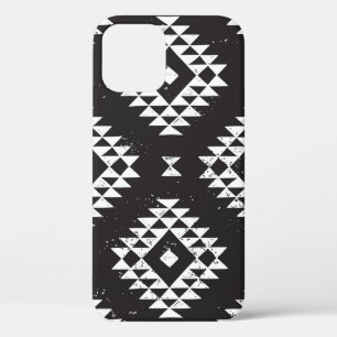 Monochrome tribal ethnic seamless pattern iPhone 12 case