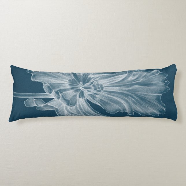 Monochrome Tulip II Body Pillow (Front)