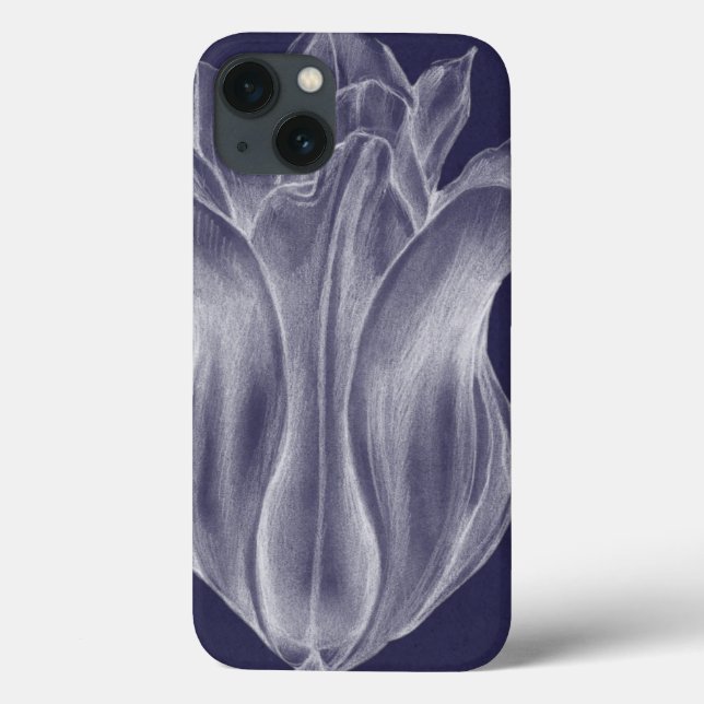 Monochrome Tulip III Case-Mate iPhone Case (Back)