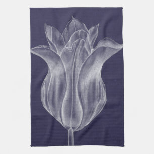Monochrome Tulip III Kitchen Towel