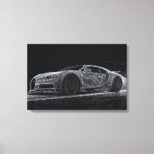 Monochrome Velocity | Automobile Art (24" x 16")