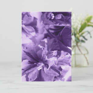 Monochrome Violets Thank You Card