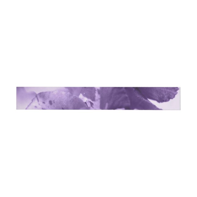 Monochrome Violets Wrap Around Label (Individual)