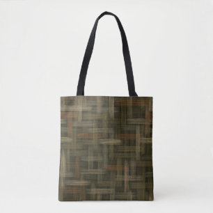 Monochrome Waves Tote Bag