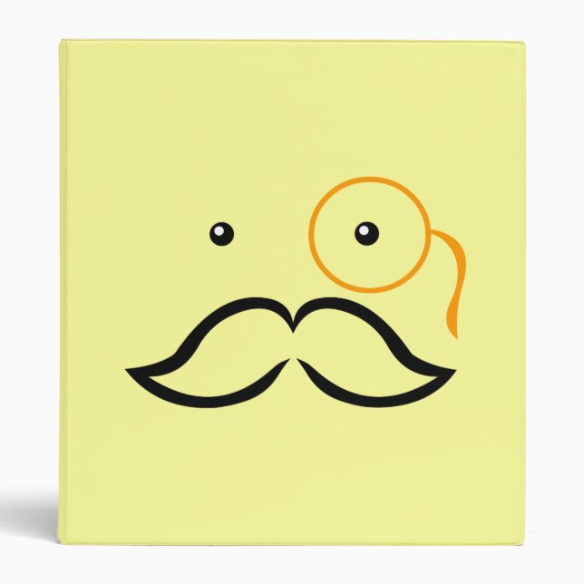 Monocle and Moustache Binder (Front)