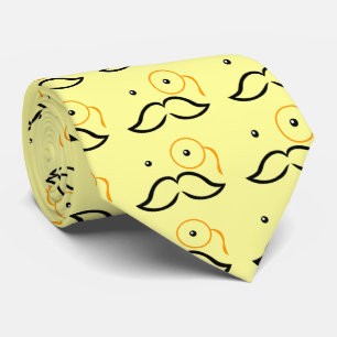 Monocle and Moustache Tie