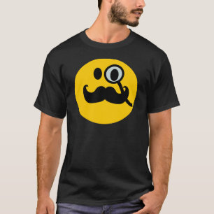 Monocle & Moustache Customizable backgrnd) T-Shirt