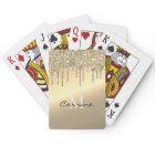 Monogram 14k Brass Gold Metallic Dripping Glitter