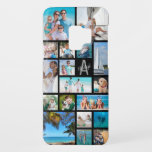 Monogram 18 Photo Collage Name Custom Colour Case-Mate Samsung Galaxy S9 Case<br><div class="desc">Create your own photo collage cell phone case with this easy-to-use template for 18 pictures in a variety of shapes and sizes against an editable black background. PHOTO TIP: Pre-crop your photos into similar shapes and/or have the subjects in the centre BEFORE uploading and use the CHANGE tab in the...</div>