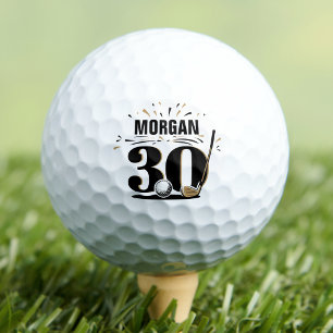 Monogram 30th Birthday Golf Balls