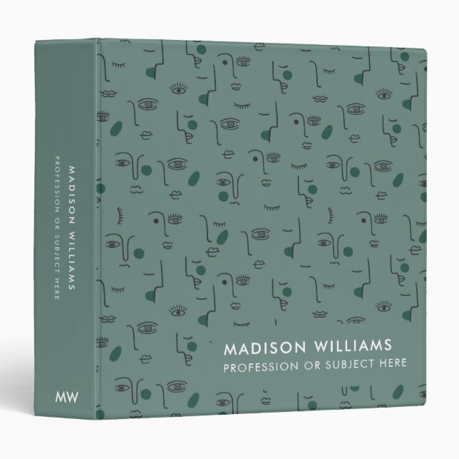 Monogram 3 Ring Binder (Front/Spine)
