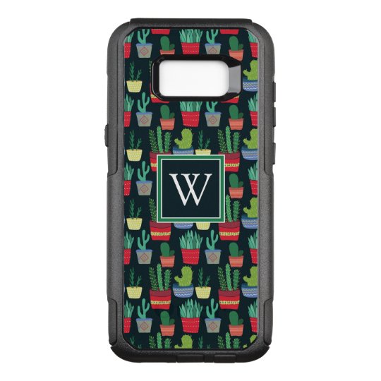 Monogram | A Crowd of Cactus OtterBox Commuter Samsung Galaxy S8+ Case