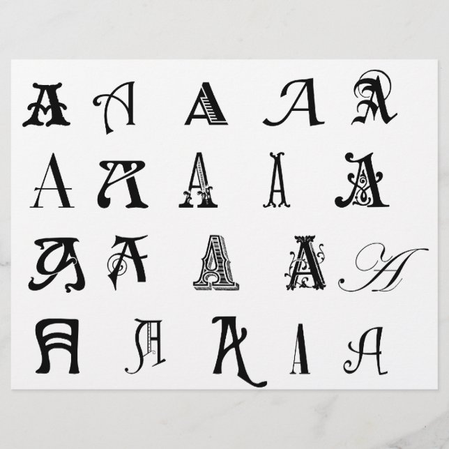 Monogram "A" Flyer (Front)