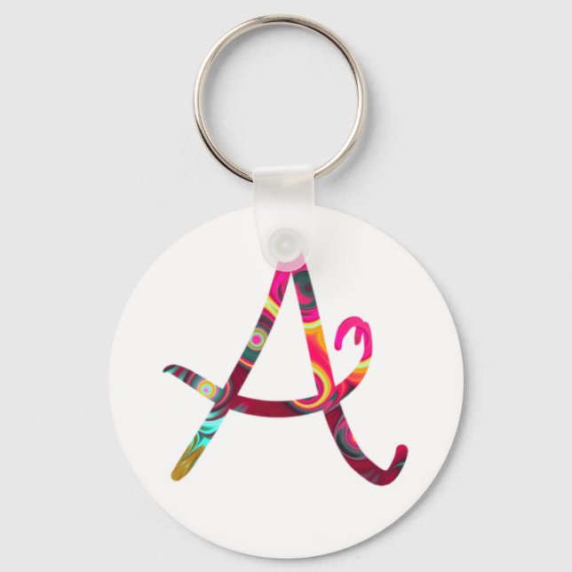 Monogram A Keychain (Front)