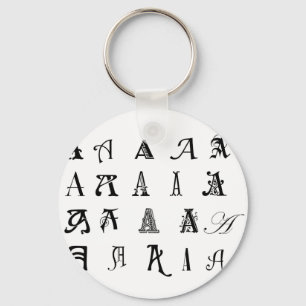 Monogram "A" Keychain