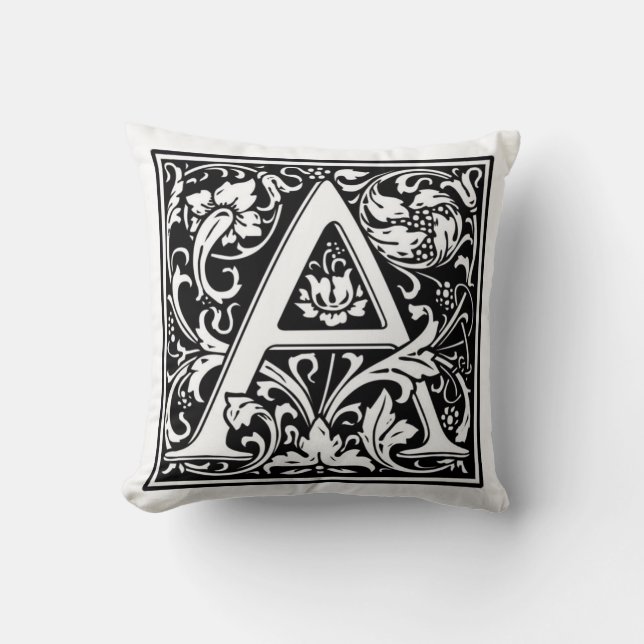 Monogram A Pillow (Front)