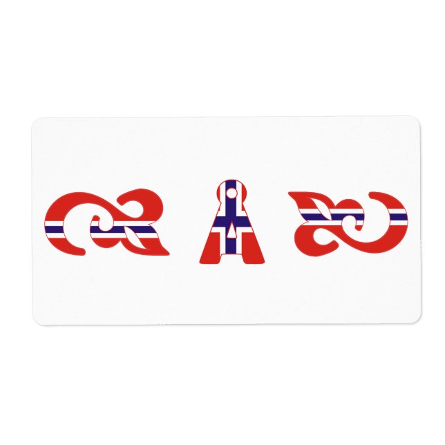 Monogram AA Å Norwegian Label (Front)