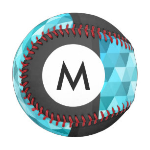 Monogram Abstract mosaic pattern Baseball