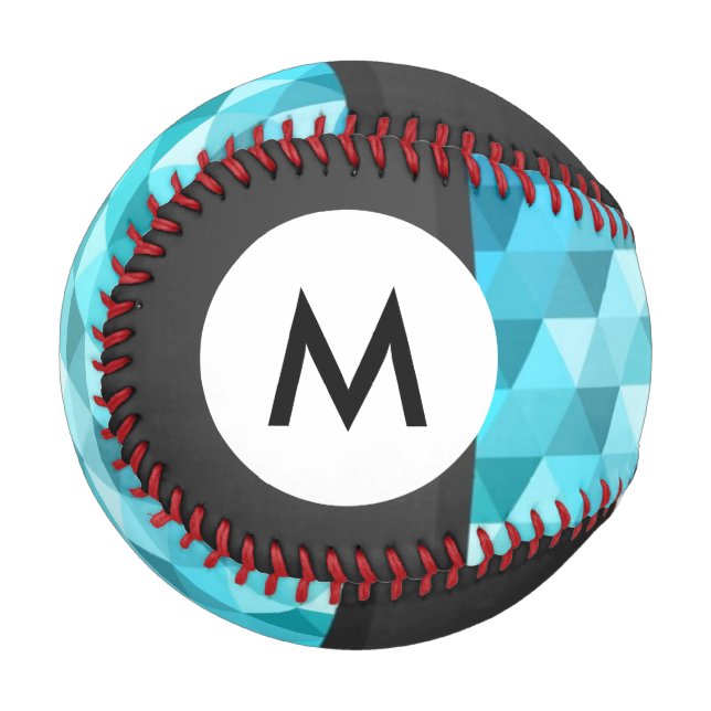 Monogram Abstract mosaic pattern Baseball (Front Left)