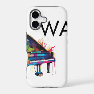 Monogram add initial letter name text piano music