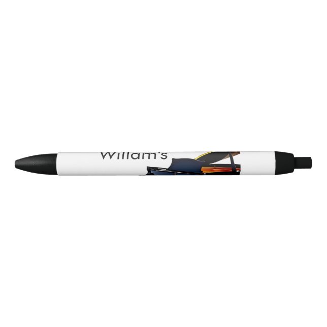 Monogram add initial letter name text piano music  black ink pen (Front)
