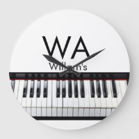 Monogram add initial letter name text piano music 