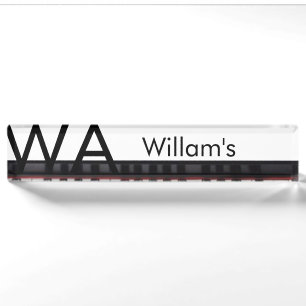 Monogram add initial letter name text piano music nameplate