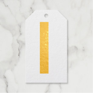 Monogram add name letter alphabet simple minimal t gift tags