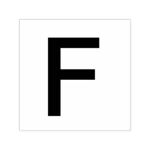 Monogram add name letter alphabet simple minimal t self-inking stamp