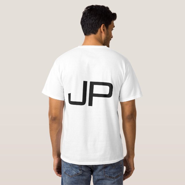 Monogram Add Name Or Text Mens Double Sided T-Shirt (Back Full)