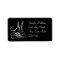 Monogram Address Labels Black and White